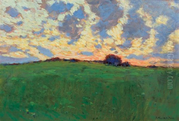 Landscape With Sunset - view 1