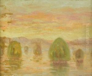 Haystacks by Arthur Wesley Dow