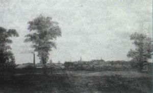 View Of A Town, Probably Concord, N.h.