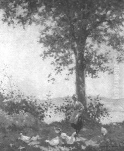 Feeding The Geese by Charles Rennie Dowell
