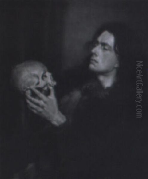 Young Oscar Wilde Contemptuously Contemplating Death - view 1