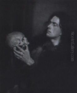 Young Oscar Wilde Contemptuously Contemplating Death by Charles Rennie Dowell