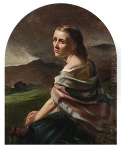 Portrait Of A Woman (london) by Robert Dowling