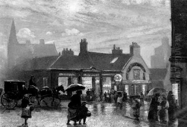 An Evening Street, Paisley - view 1