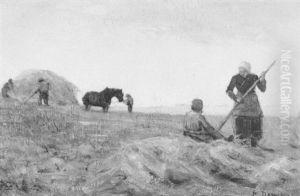 In The Hayfield, Evening by Patrick Downie