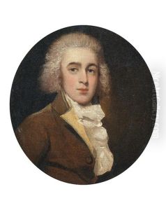 Portrait Of A Young Man, Bust-length, In A Brown Coat