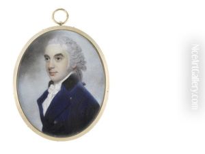 A Pair Of Miniatures Portraying Mr George Durrance And His Wife, Elizabeth (pair)