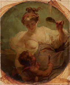 Venus Et Cupidon by Gabriel Francois Doyen