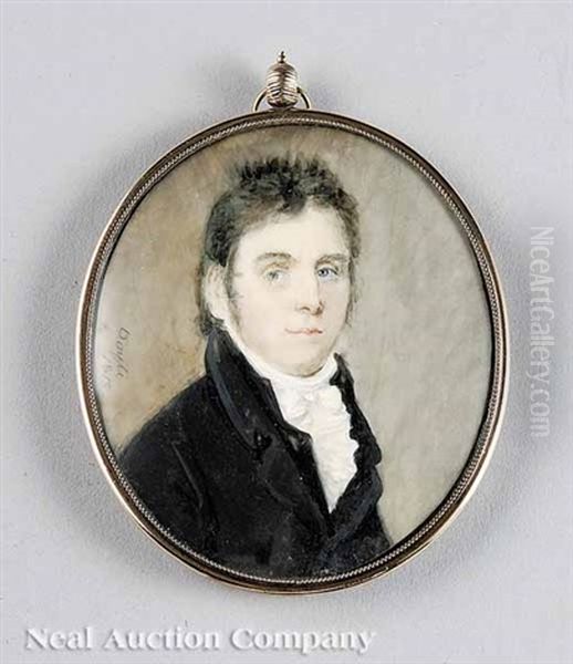Portrait Of A Handsome Young Man With Blue Eyes - view 1