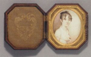 Portrait Of A Young Lady With Gold Earring by William M.S. Doyle