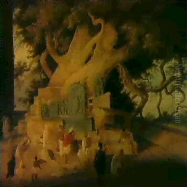 The Great Fig Tree At Bodh Gaya, India - view 1