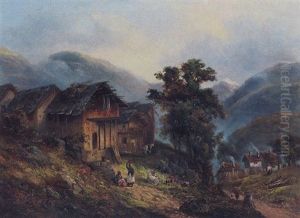 The Village Of Sokwah Near Chuckratta In The Himalayas