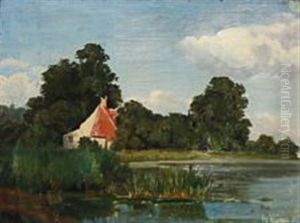 A Fisherman's Cottage At A Lake