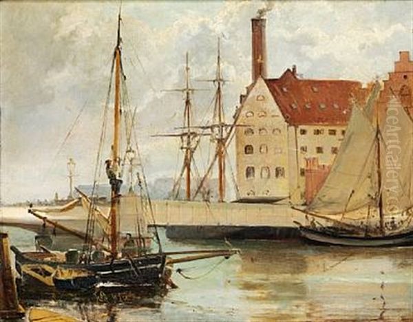 Udsigt Fra Knippelsbro Med Sukkerfabrikerne - view 1