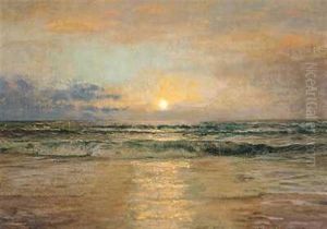 Solnedgang Over Skagen Strand