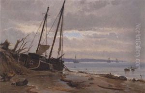 Kystparti Ved Nysted by Holger Drachmann