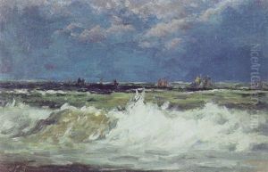 Bade Ud For Kysten, Skagen by Holger Drachmann