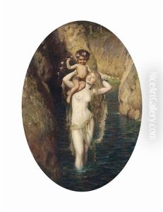 The Capture: "where Land And Water Kiss by Herbert James Draper