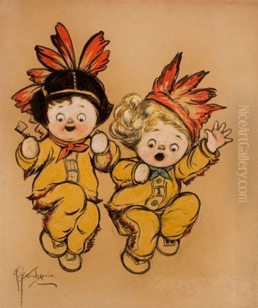 Native American Children - view 1