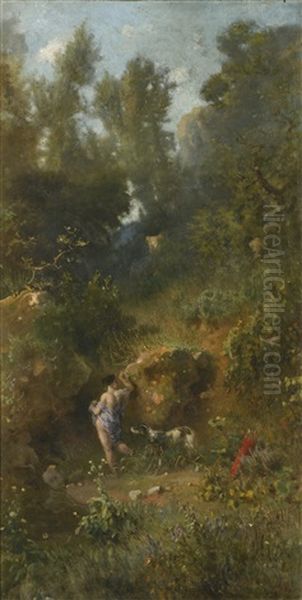 Landscape With Bathing Diana - view 1