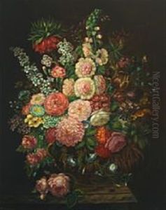 Still Life With Flowers by Johann Baptist Drechsler