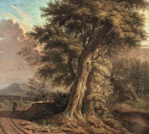 Paysage Au Chemin by Johannes Van Drecht