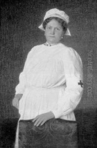 Erzherzogin Maria Josepha (mutter Kaiser Karls) by Tom von Dreger