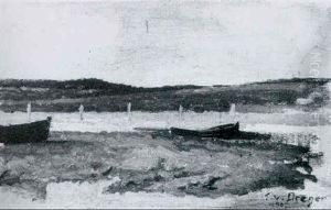 Boote Am Strand by Tom von Dreger