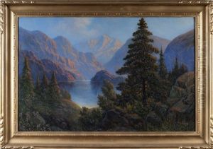 View Of Yosemite With Lake And Pines