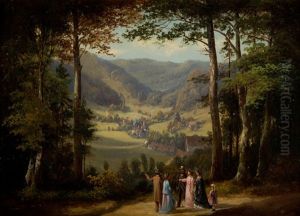 Przechadzka Po Lesie by Adolf Dressler