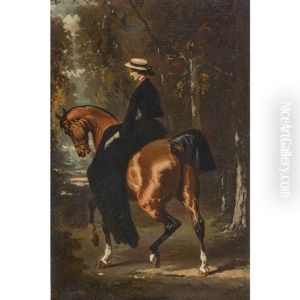 Ausritt Im Damensattel by Alfred De Dreux