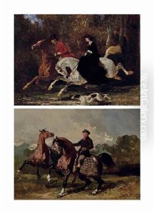 Chasseurs A Courre; Et Le Lad