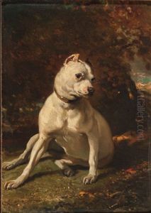 Sitzende Dogge