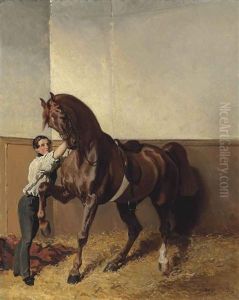 Depart Pour La Promenade by Alfred De Dreux