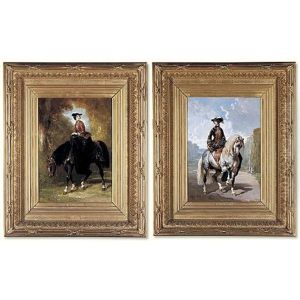 An Elegant Lady On A Chesnut Horse In A Wooded Copse (+ An Elegant Lady On A Dapple-grey Horse In A Park; Pair) by Alfred De Dreux