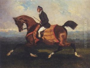 Cavalier Ecossais Au Grand Trot by Alfred De Dreux