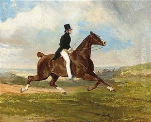 Leonce, Vicomte Edouard Du Flajey Au Trot by Alfred De Dreux