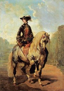 Amazone Au Gris Pommele by Alfred De Dreux