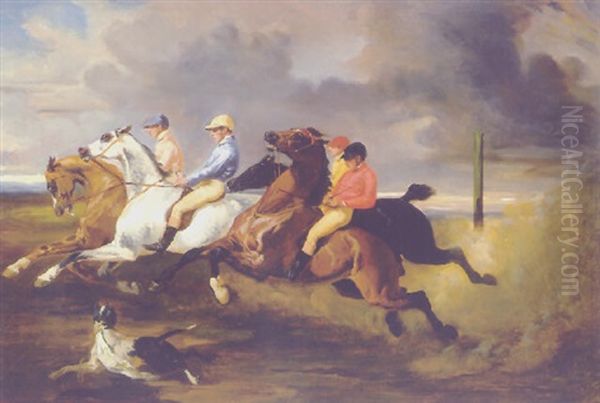 The Start Of A Horse Race - view 1