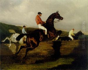 Over De Fence by Alfred De Dreux