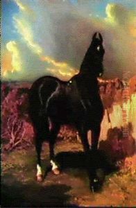 La Jument Black Lady by Alfred De Dreux