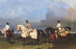 Chevaux A L'exercice by Alfred De Dreux