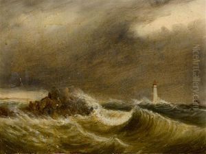 Boston Harbor (+ Minots Light, N.e. Gale; 2 Works) by Clement Drew
