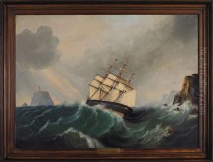 The "eastern Star" In Rough Seas Off A Coast