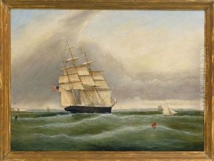 Ship Entering Boston Harbor With Fort Independence And Castle Island On The Port Side