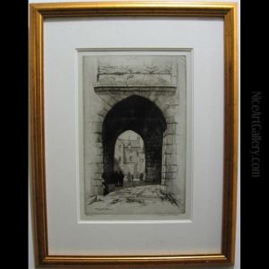 Porte Et Logis Du Roi - Mont Saint - Michel; Loches by Caroline Helena Armington