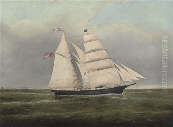 The American Brigantine M Louisa Miller Off The Coast Of Maine - view 1