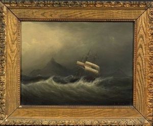 Ship In A Gale Off Cape Horn