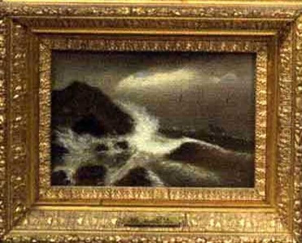 Wreck Of Schooner Hesperus On Normans Woe Entrance To Gloucester Harbor - view 1
