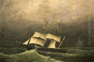 The Schooner "cora J." In The North Atlantic The Schooner "cora J." In The North Atlantic
